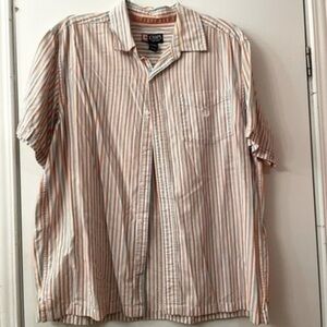 Chaps XL short sleeve stripe Mens Button Down​​​